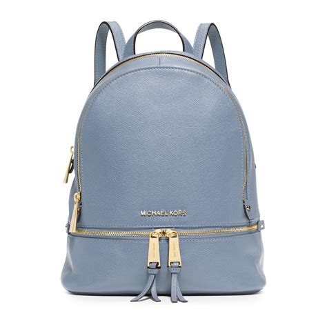 michael kors blue line purse|blue Michael Kors backpack purse.